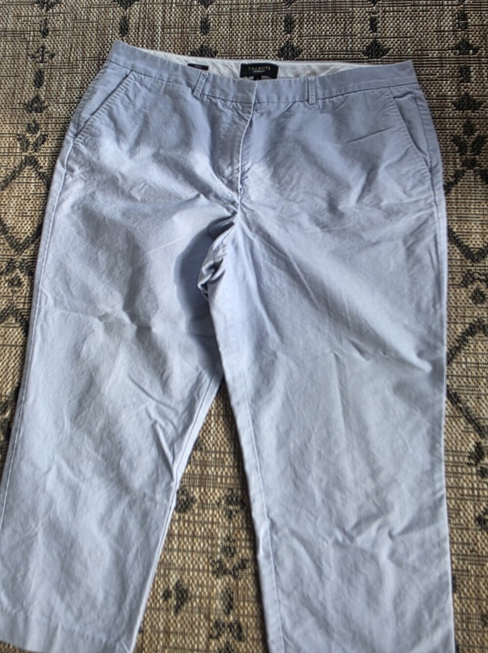Talbots Light Blue Cropped Pants